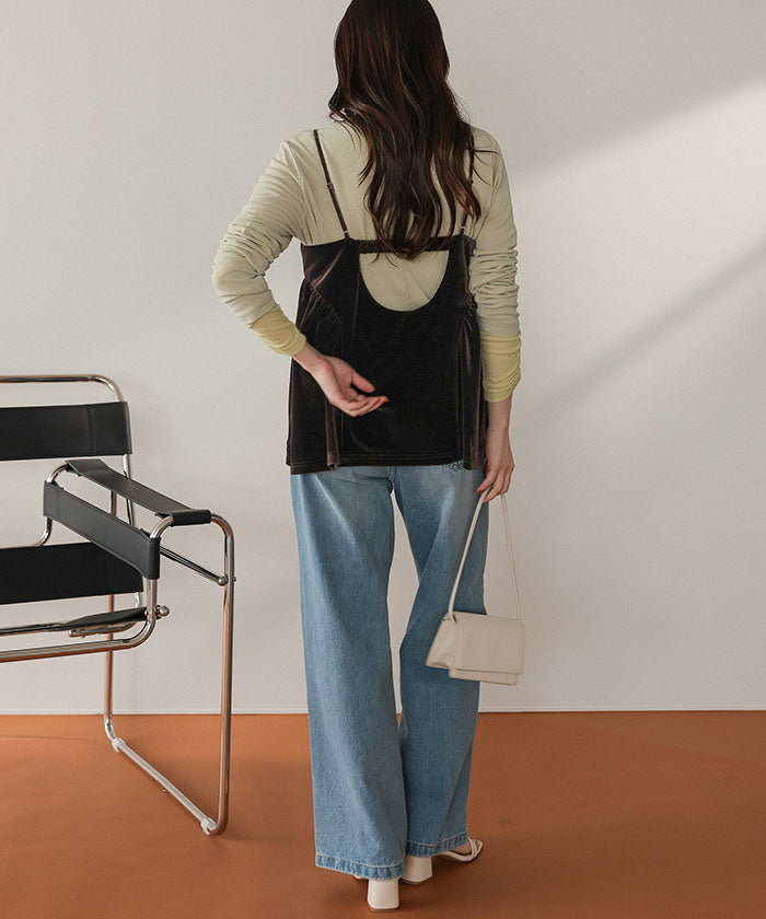 ティティベイト titivate ベロアペプラムビスチェ （ブラック） ブラック