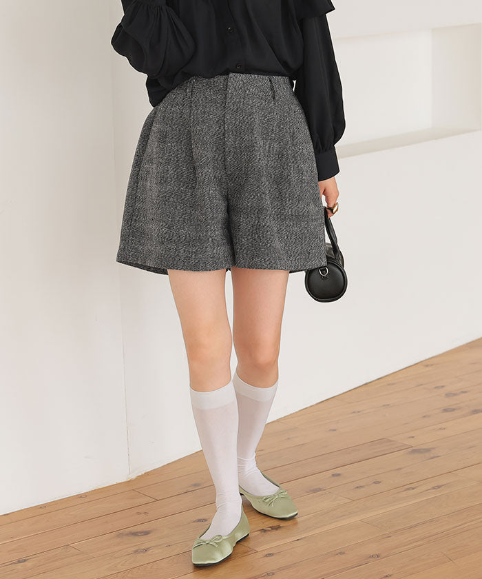 ティティベイト titivate ダブルタックショートパンツ （グレー） グレー