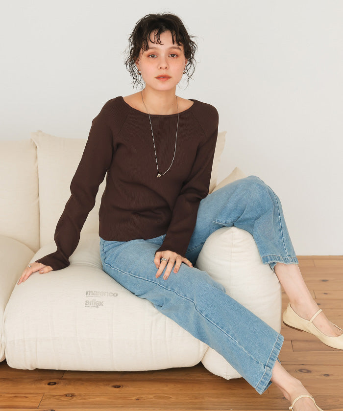 ティティベイト titivate 前後2wayダブルジップニットプルオーバー （ブルー） ブルー