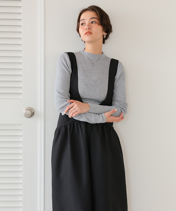 ティティベイト titivate チクチクしないウールブレンドプチハイネックリブニット （ライトグリーン） ライトグリーン