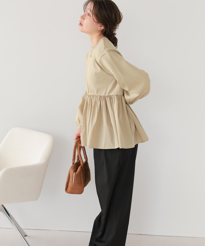 ティティベイト titivate ペプラムドッキングニットプルオーバー （ブラック2） ブラック2