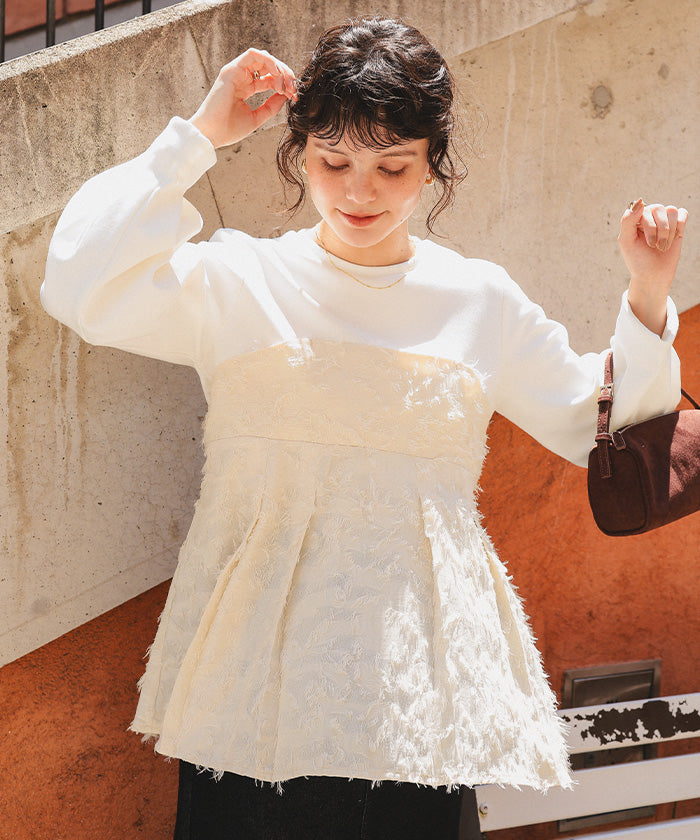 ティティベイト titivate ビスチェライクドッキングペプラムトップス （ブラック） ブラック