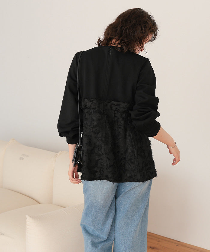 ティティベイト titivate ビスチェライクドッキングペプラムトップス （ブラック） ブラック