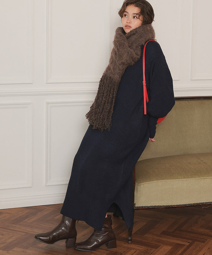 ティティベイト titivate モヘアタッチボリュームマフラー （ライトブルー） ライトブルー