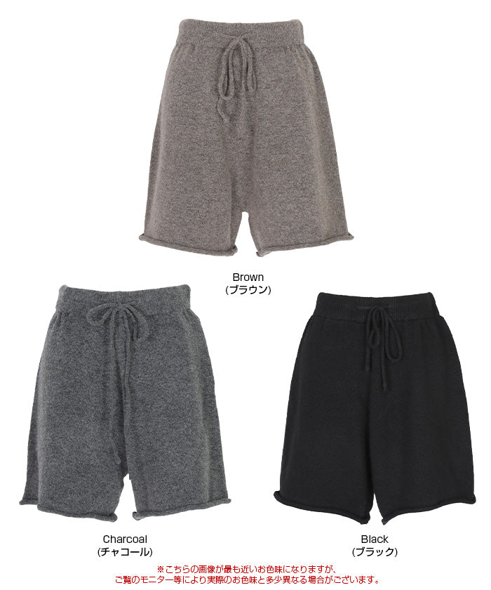 ティティベイト titivate ショートニットパンツ （ブラック） ブラック