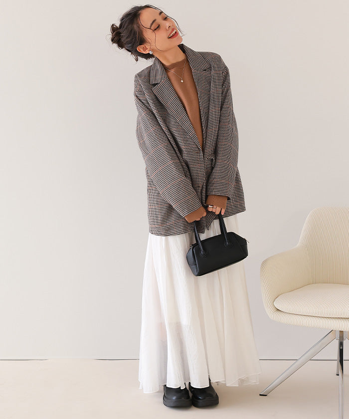 ティティベイト titivate ゴールド釦ダブルテーラードジャケット （チャコール） チャコール