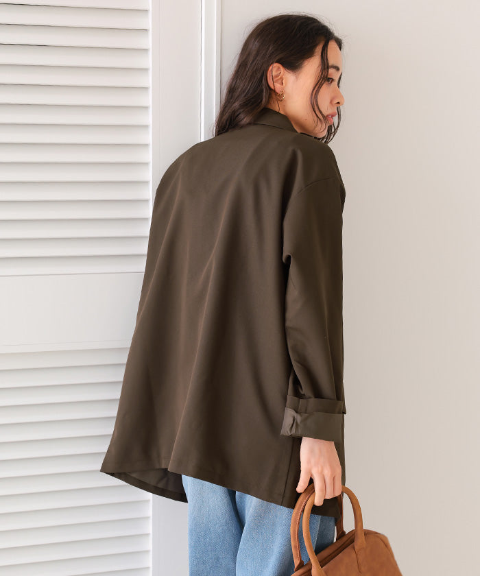 ティティベイト titivate ゴールド釦ダブルテーラードジャケット （チャコール） チャコール