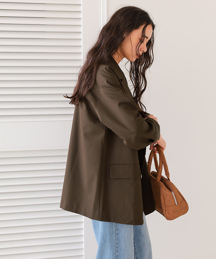 ティティベイト titivate ゴールド釦ダブルテーラードジャケット （チャコール） チャコール