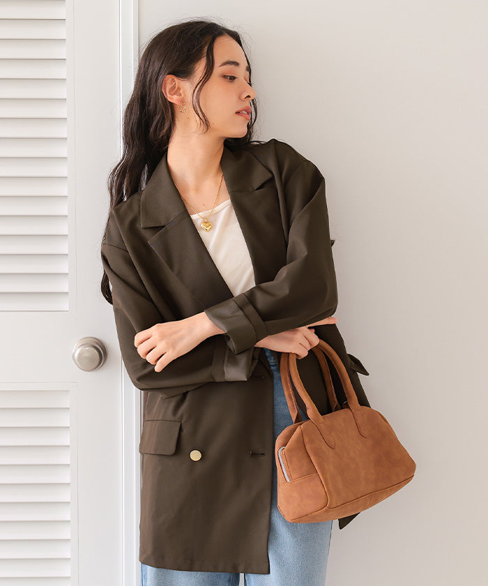 ティティベイト titivate ゴールド釦ダブルテーラードジャケット （ダークブラウン） ダークブラウン