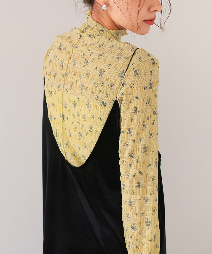 ティティベイト titivate フラワーレースボトルネックトップス （オフホワイト） オフホワイト