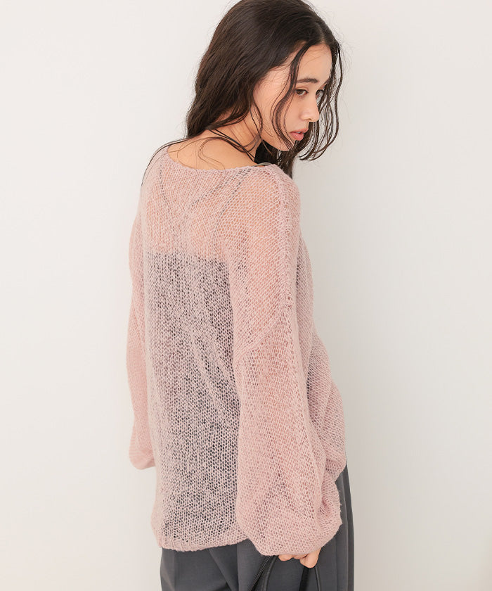 ティティベイト titivate モヘアタッチローゲージシアーニット （エクリュ） エクリュ