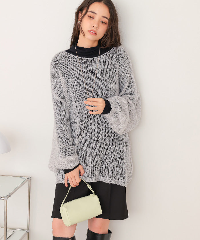 ティティベイト titivate モヘアタッチローゲージシアーニット （エクリュ） エクリュ