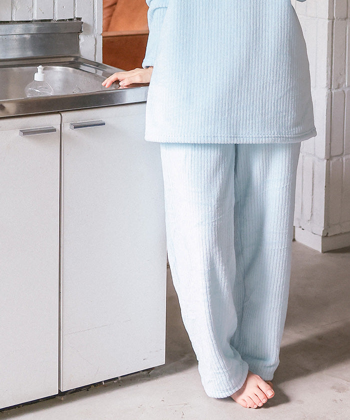 ティティベイト titivate ふわもこマシュマロタッチチュニックパジャマセットアップ （ライトブラウン） ライトブラウン