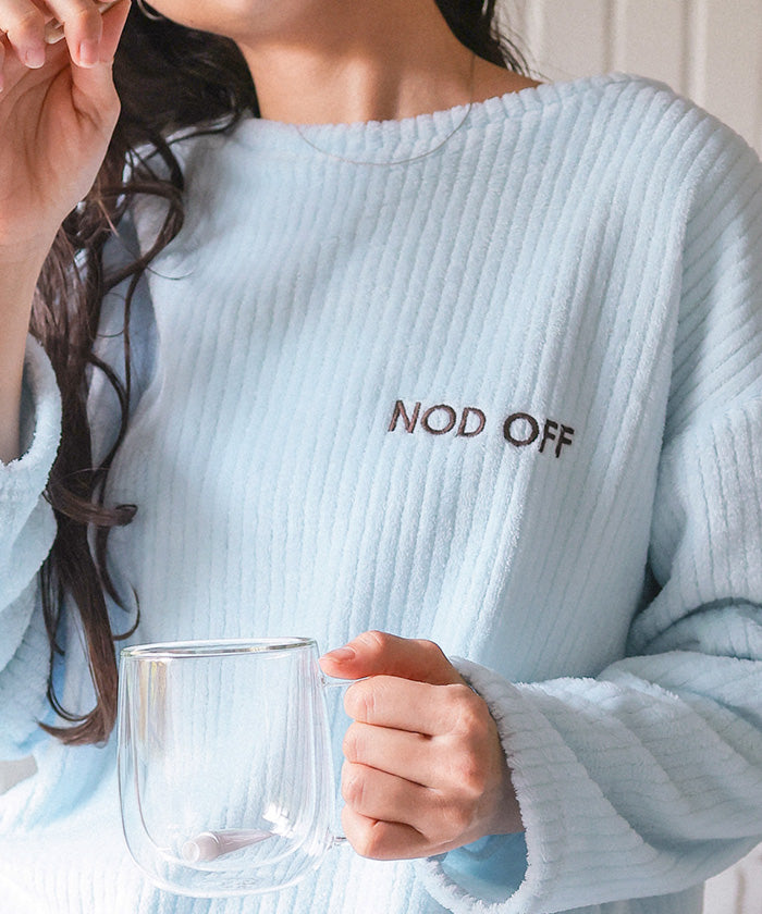 ティティベイト titivate ふわもこマシュマロタッチチュニックパジャマセットアップ （ライトブラウン） ライトブラウン