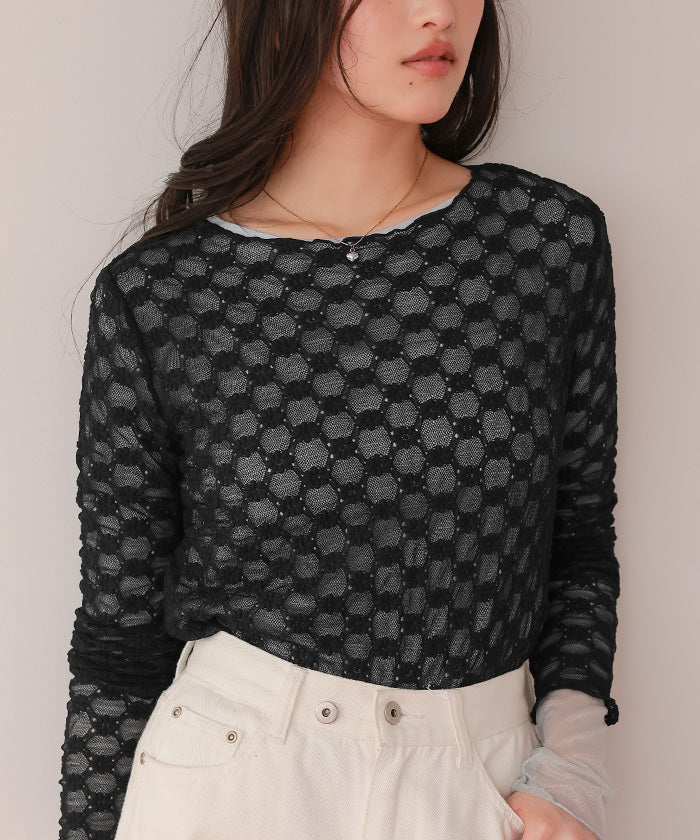 ティティベイト titivate シアーレーストップス （ブラック2） ブラック2