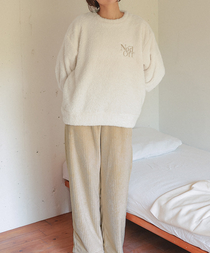 ティティベイト titivate ふわもこマシュマロタッチパジャマセットアップ （ライトベージュ） ライトベージュ