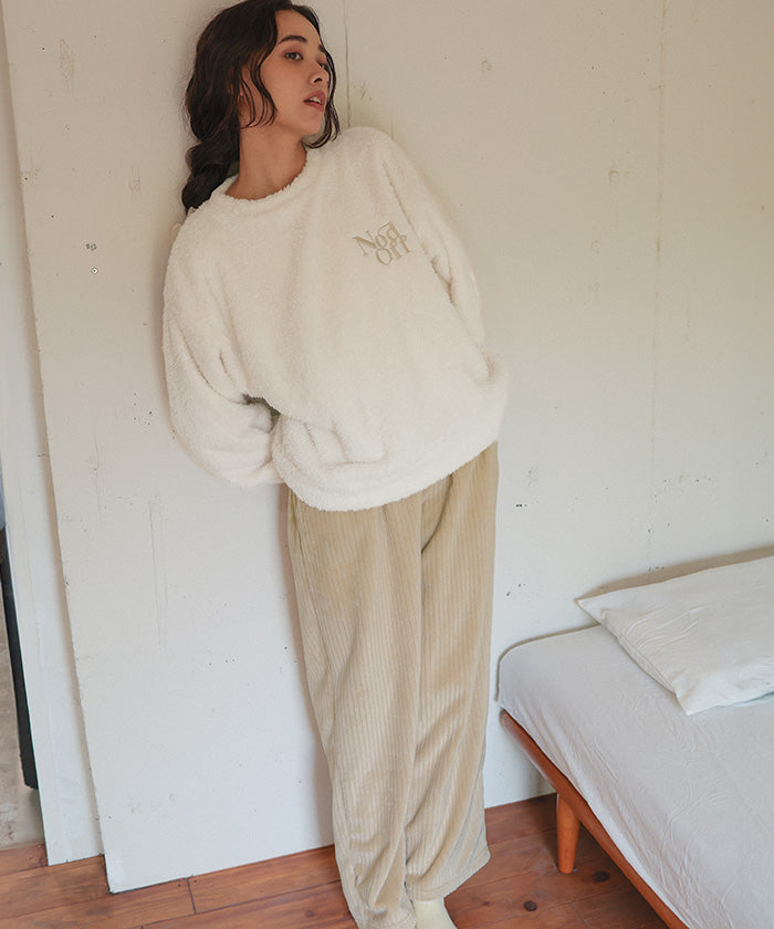 ティティベイト titivate ふわもこマシュマロタッチパジャマセットアップ （ライトベージュ） ライトベージュ