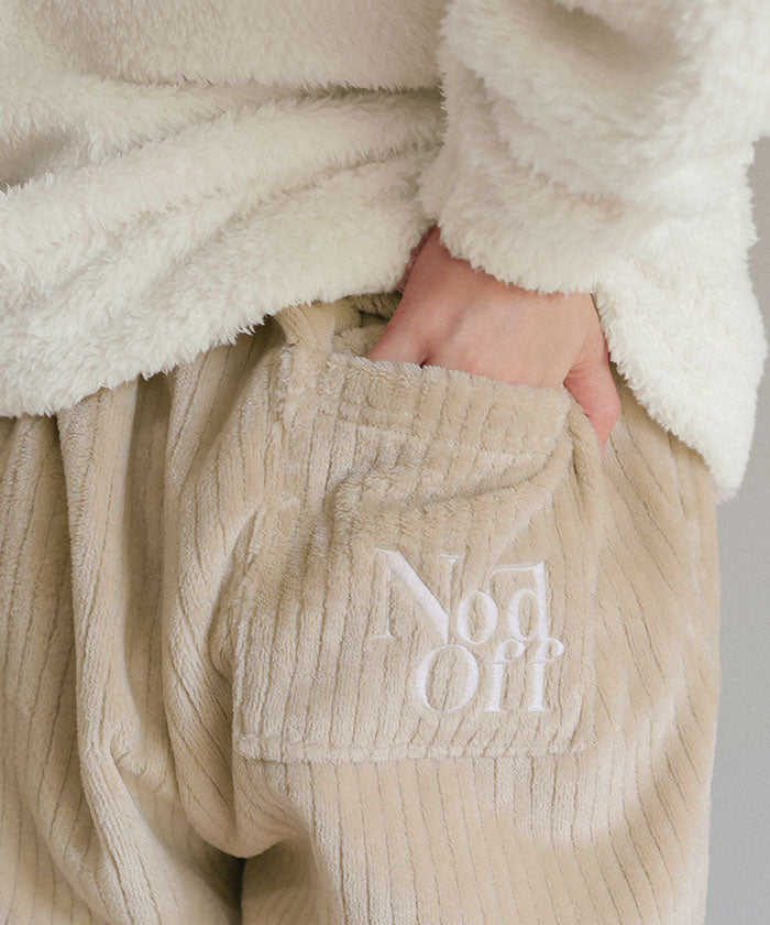 ティティベイト titivate ふわもこマシュマロタッチパジャマセットアップ （ライトベージュ） ライトベージュ