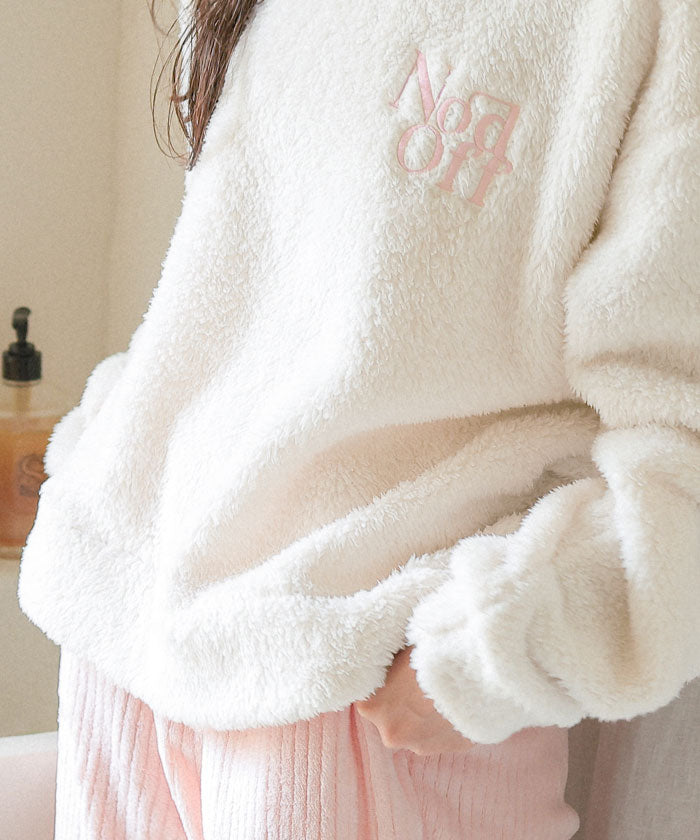 ティティベイト titivate ふわもこマシュマロタッチパジャマセットアップ （ライトベージュ） ライトベージュ