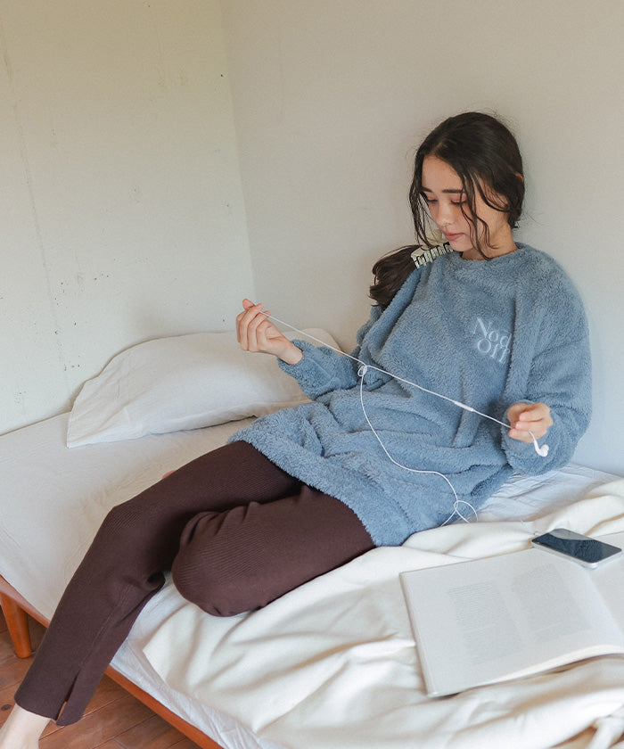 ティティベイト titivate モチッとタッチリブニットレギンスパンツ （グレージュ） グレージュ