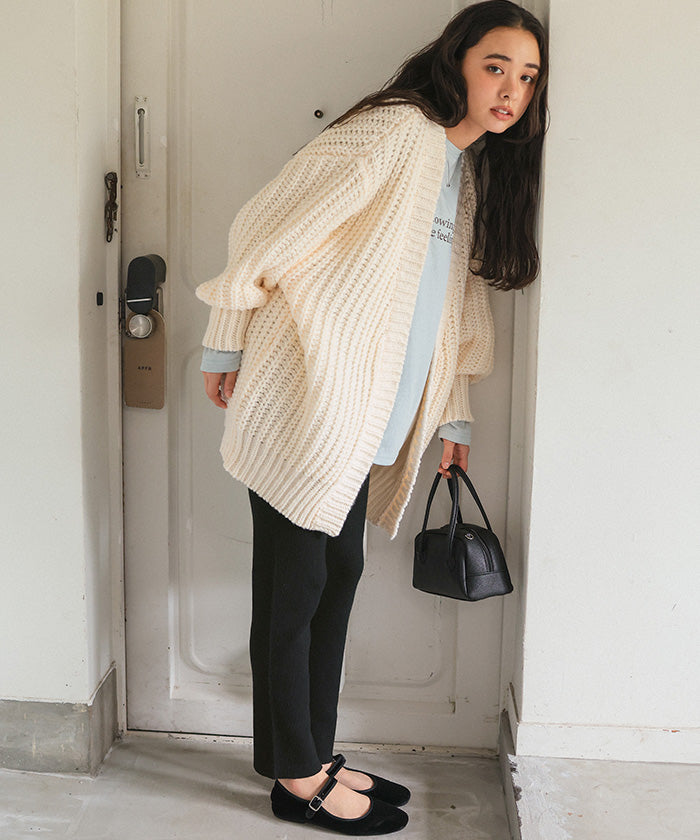 ティティベイト titivate モチッとタッチリブニットレギンスパンツ （グレージュ） グレージュ