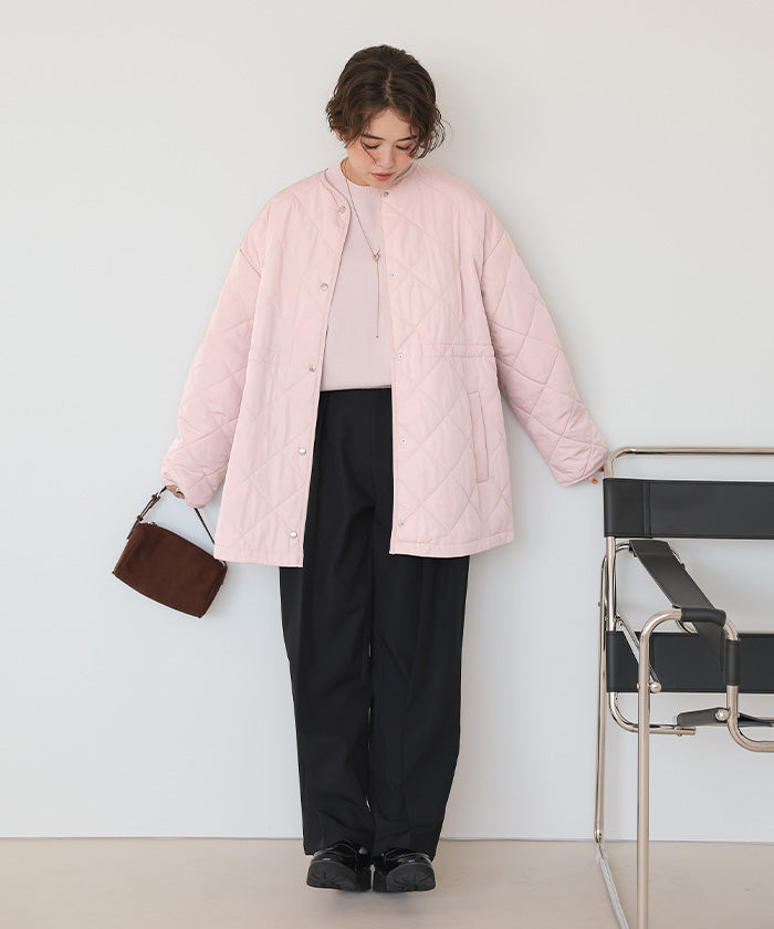 ティティベイト titivate ウエストドローストリングキルティングジャケット （ライトピンク） ライトピンク