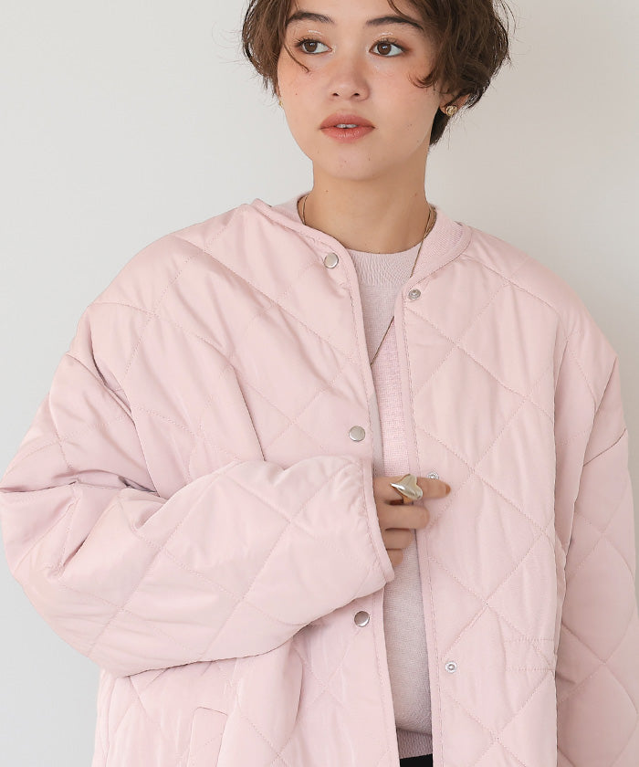 ティティベイト titivate ウエストドローストリングキルティングジャケット （ライトピンク） ライトピンク
