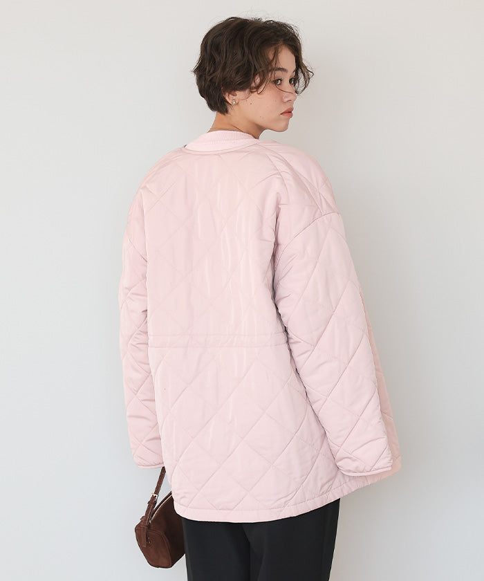 ティティベイト titivate ウエストドローストリングキルティングジャケット （ライトピンク） ライトピンク