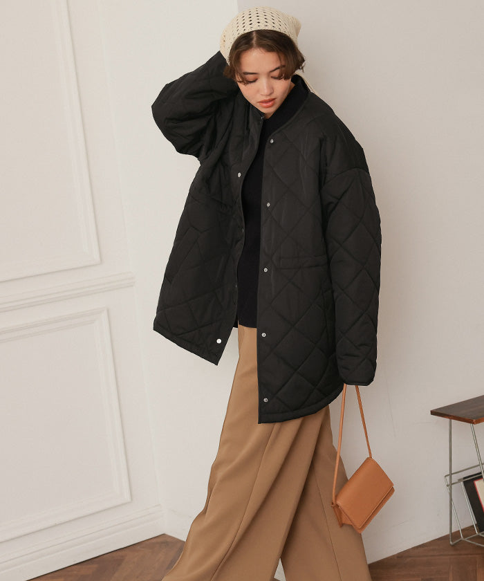 ティティベイト titivate ウエストドローストリングキルティングジャケット （ライトピンク） ライトピンク