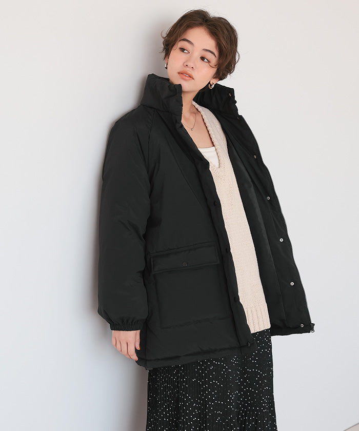 ティティベイト titivate スタンドカラー中綿ブルゾン （アイボリー） アイボリー