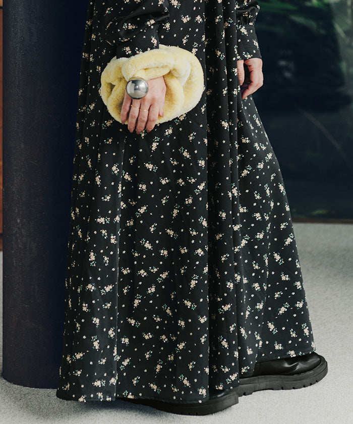 ティティベイト titivate ボリュームギャザースリーブフレアワンピース （ドット2） ドット2