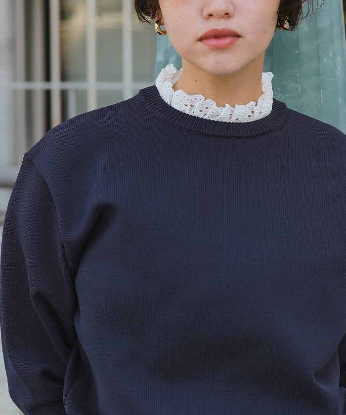 ティティベイト titivate 襟付きニットプルオーバー （ネイビー2） ネイビー2