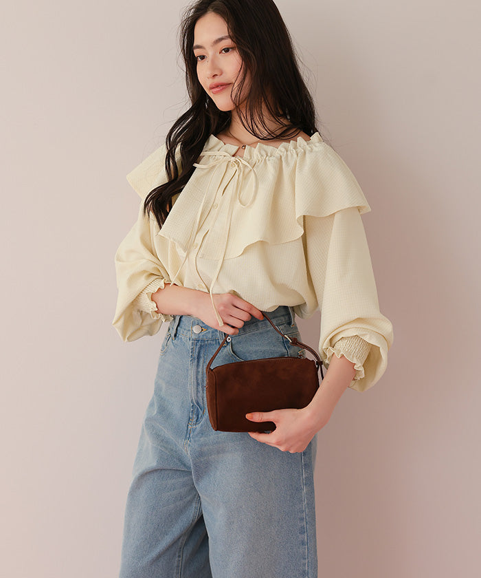 ティティベイト titivate ふんわりシルエットマルチウェイブラウス （ライトイエロー） ライトイエロー