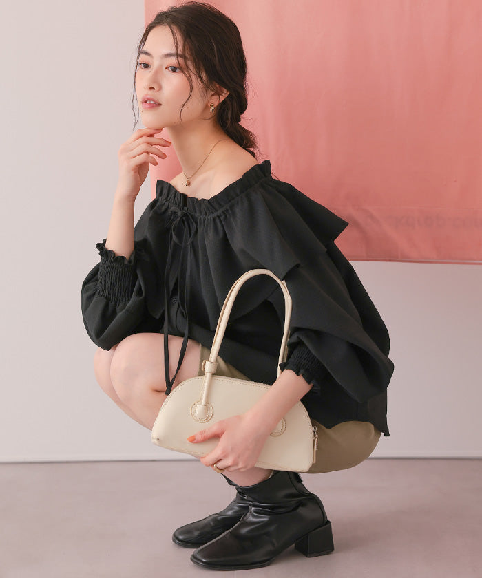 ティティベイト titivate ふんわりシルエットマルチウェイブラウス （ライトイエロー） ライトイエロー