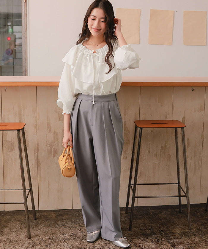 ティティベイト titivate ふんわりシルエットマルチウェイブラウス （ブラック） ブラック