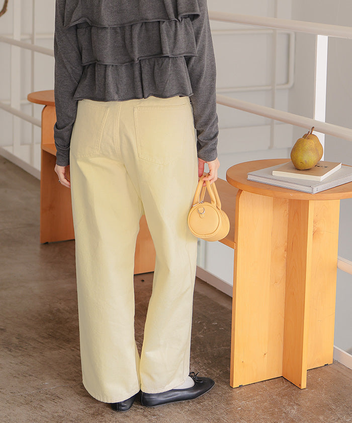 ティティベイト titivate ストレートシルエットデニムパンツ （インディゴ） インディゴ