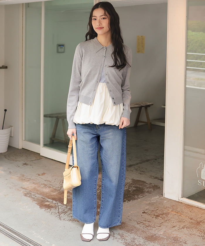 ティティベイト titivate ストレートシルエットデニムパンツ （インディゴ） インディゴ