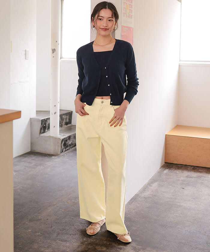 ティティベイト titivate ストレートシルエットデニムパンツ （インディゴ） インディゴ