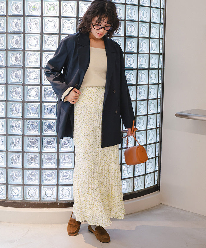 ティティベイト titivate ワッシャープリントスカート （アイボリー） アイボリー