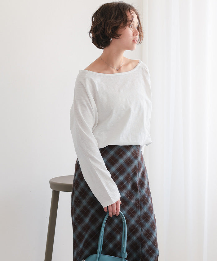 ティティベイト titivate ルーズロングスリーブカットソー （オフホワイト） オフホワイト