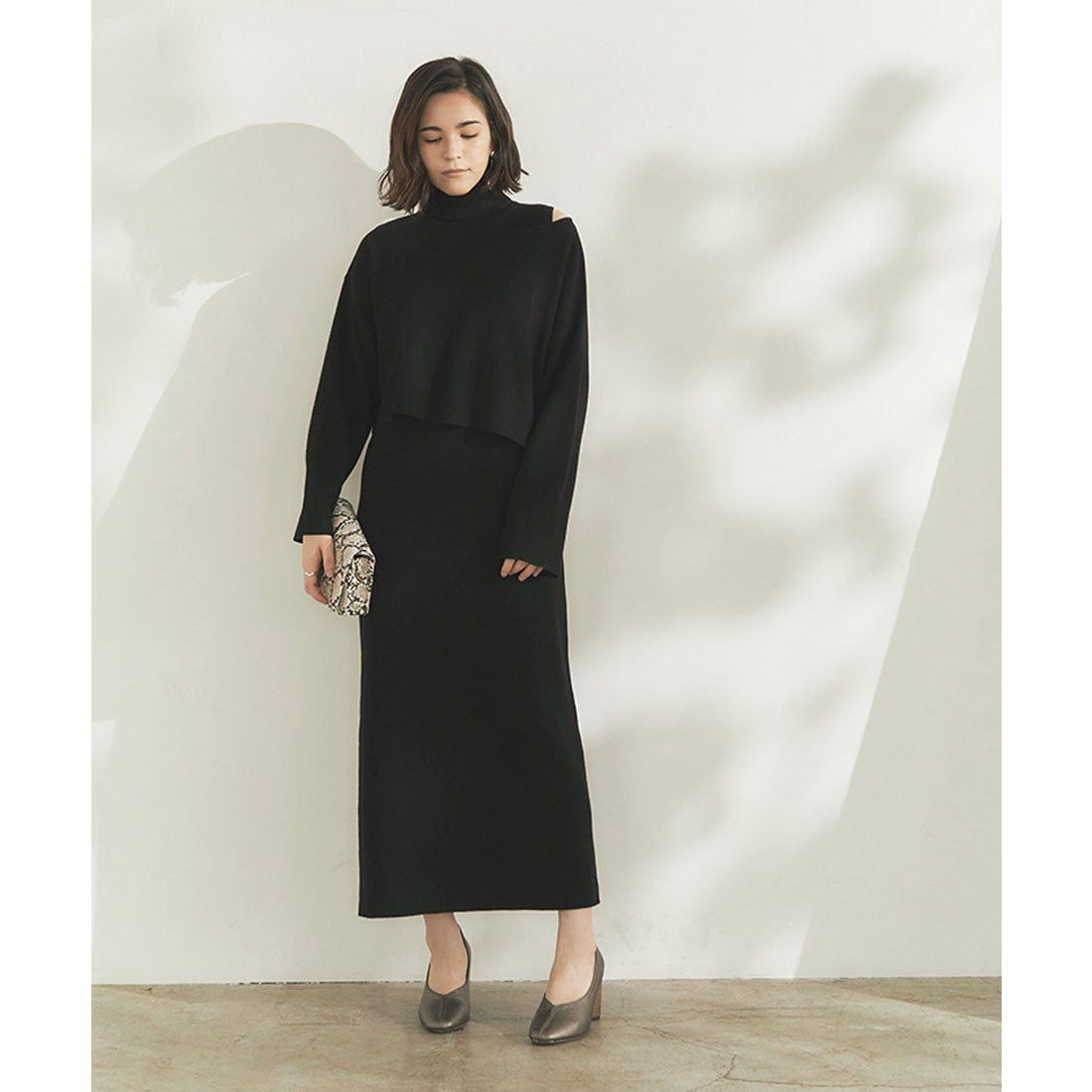 Titivate titivate layered set knit dress