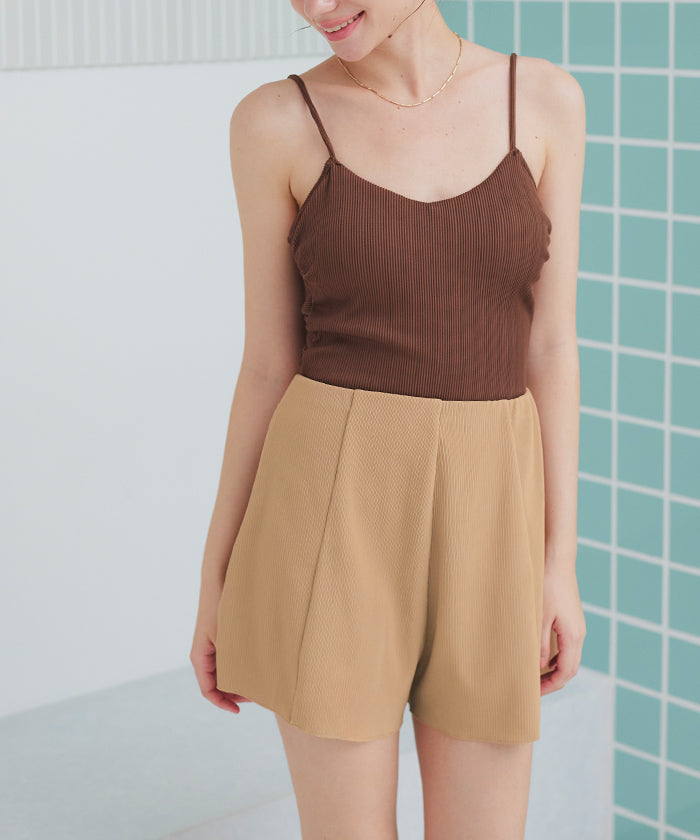 ティティベイト titivate ハイウエストシンプルショートパンツ/水着【返品不可商品】