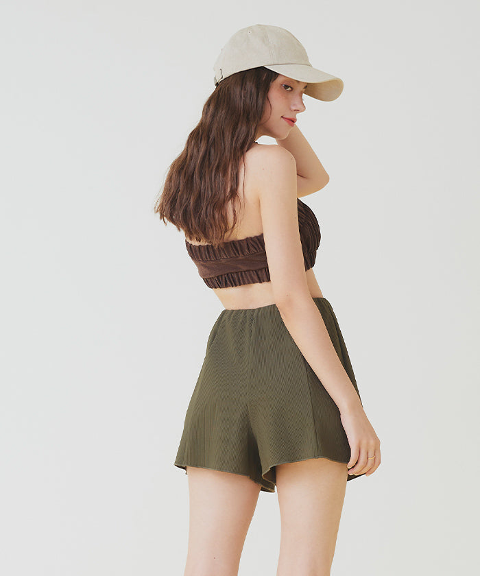 ティティベイト titivate ハイウエストシンプルショートパンツ/水着【返品不可商品】