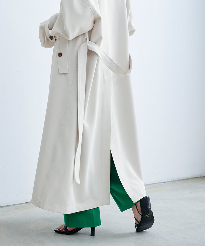 ティティベイト titivate ステンカラーワークオーバーコート （ダークピンク） ダークピンク