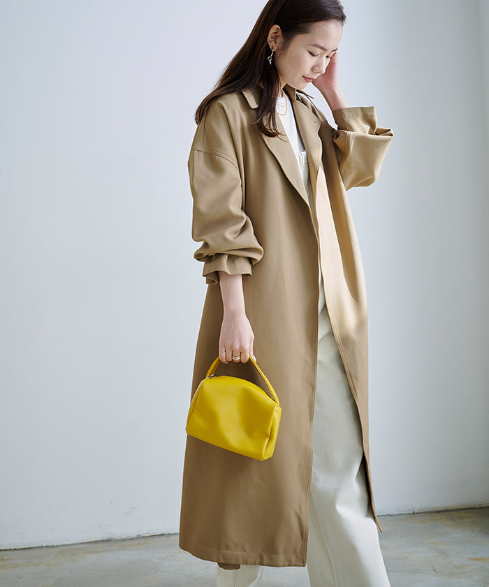 ティティベイト titivate ステンカラーワークオーバーコート （ダークピンク） ダークピンク