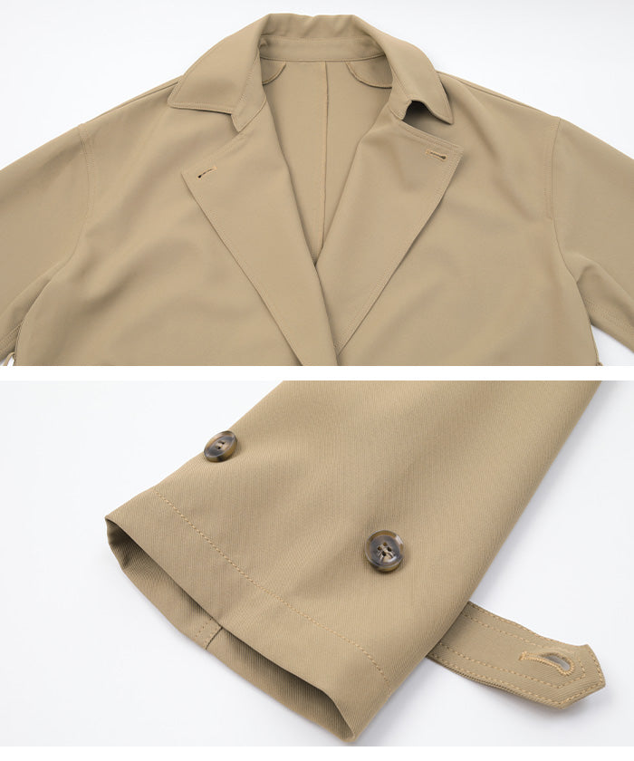 ティティベイト titivate ステンカラーワークオーバーコート （ダークピンク） ダークピンク