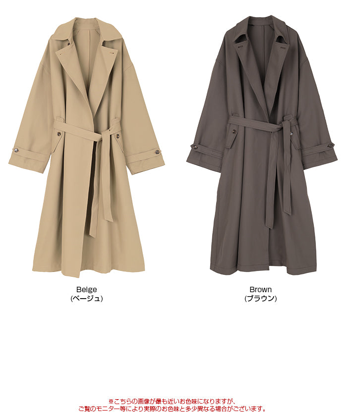 ティティベイト titivate ステンカラーワークオーバーコート （ダークピンク） ダークピンク