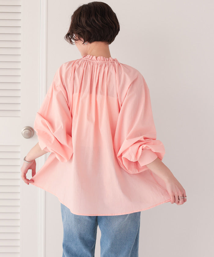 ティティベイト titivate リボン付きAラインギャザーブラウス