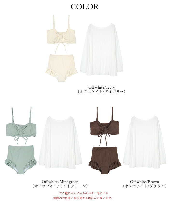 Titivate titivate sheer top bikini/set swimsuit 【Non-returnable item】