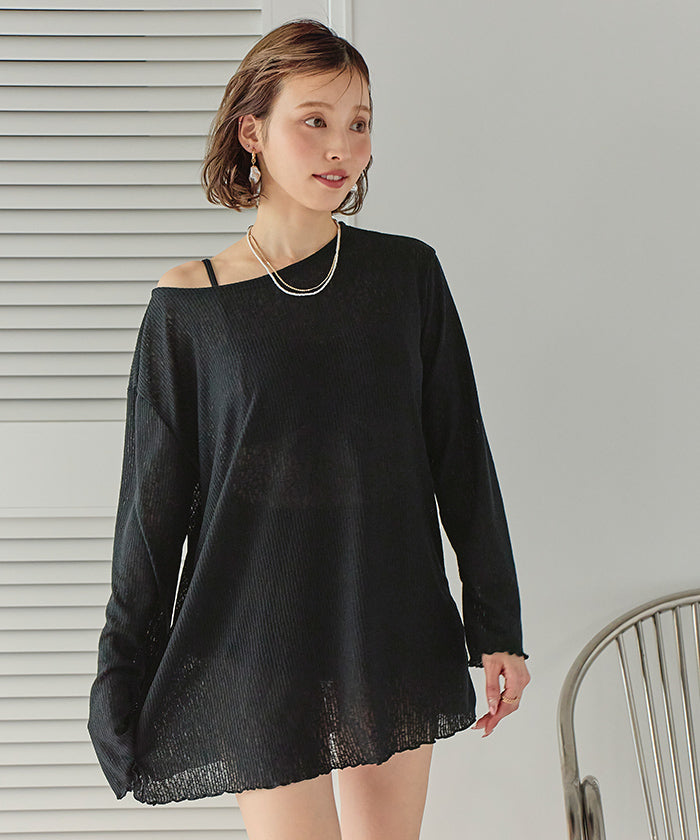 ティティベイト titivate シアートップス付ビキニ/セット水着【返品不可商品】